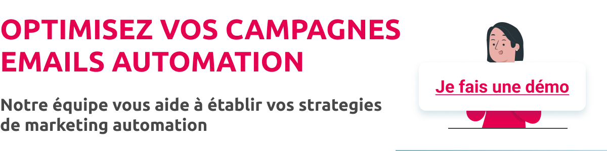 bouton demande de démo pour campagne emailing